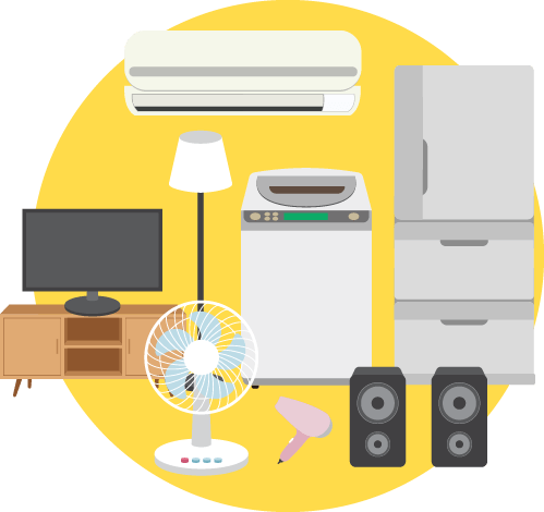 家電処分に必要な作業を代行します